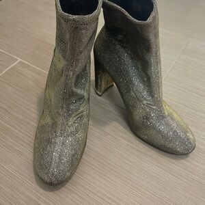 Elegant Silver / Gold Michael Kors Ankle Boots